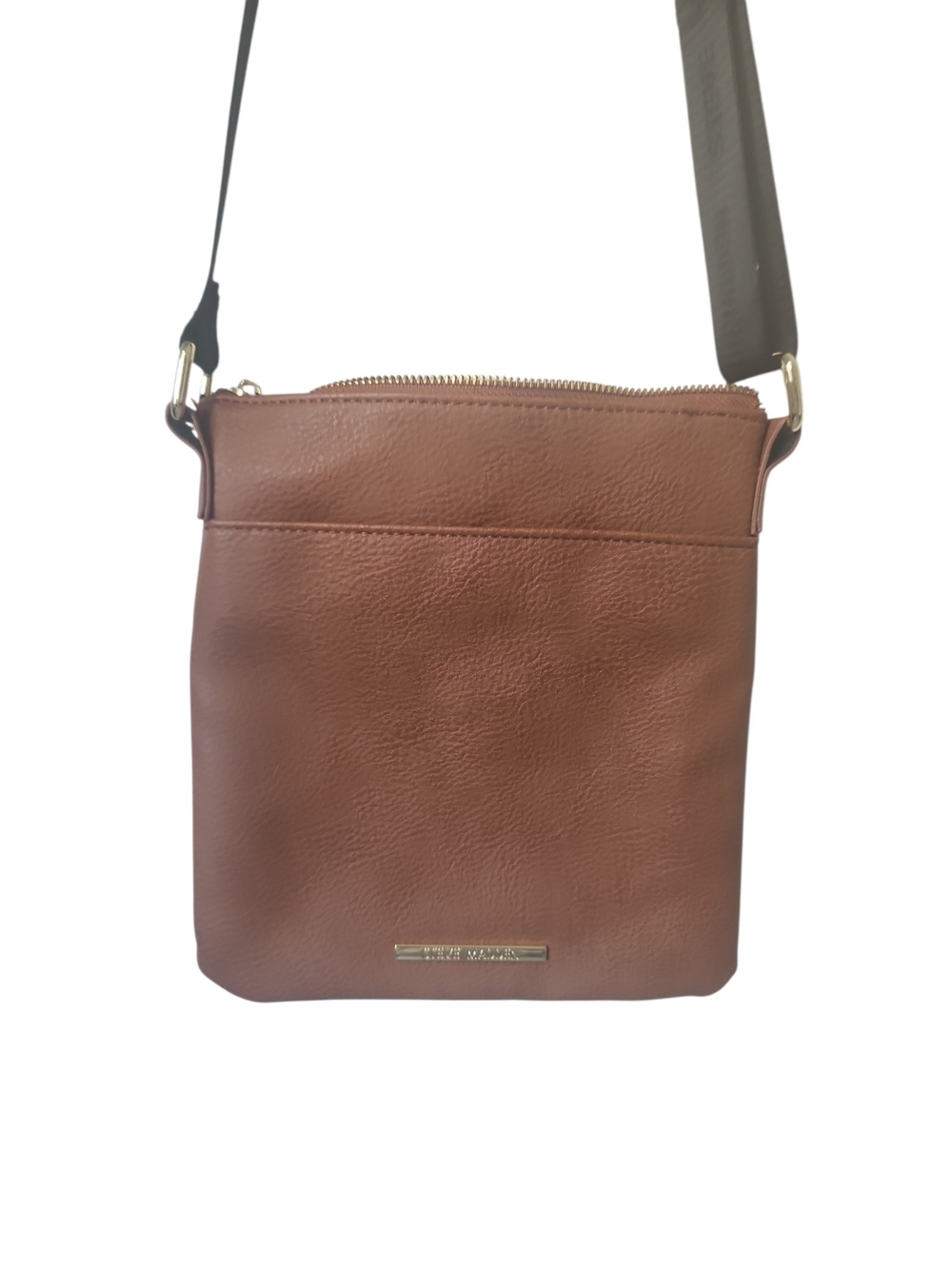Steve Madden BGLAMM Signature Brown Crossbody Messenger Adjustable Strap Bag - Picture 4 of 12